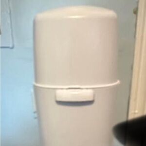White Diaper Trash Can